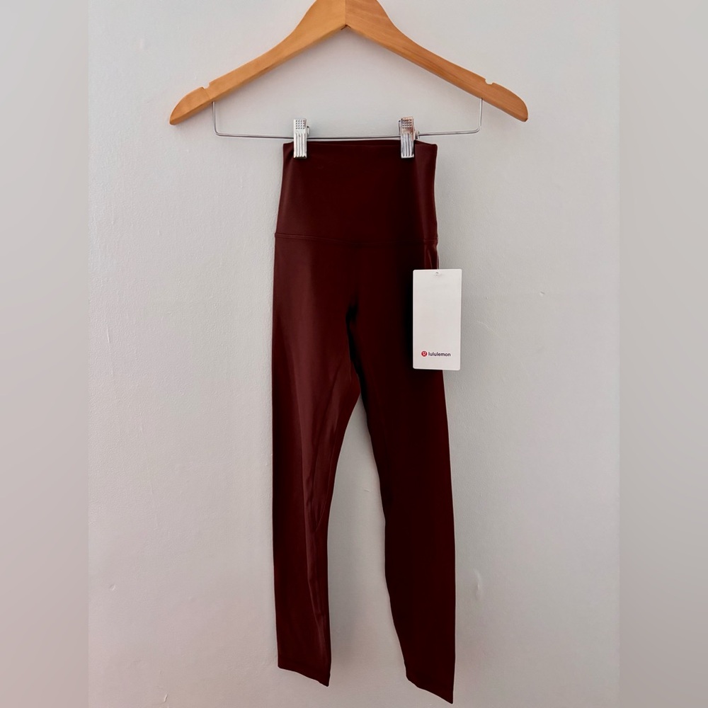 *NWT Lululemon HR Align Leggings Size 0 color: brown earth